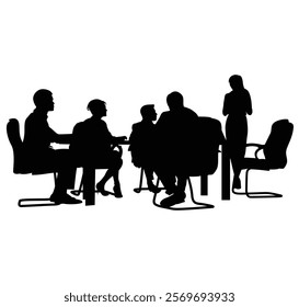 business meeting all member or business deal.