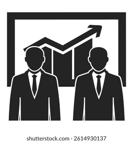 Business Meeting Handshake Between Two Businessmen Vector Art Illustration Design
