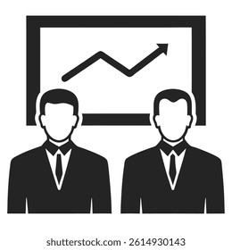 Business Meeting Handshake Between Two Businessmen Vector Art Illustration Design