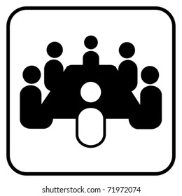 Business meeting icon