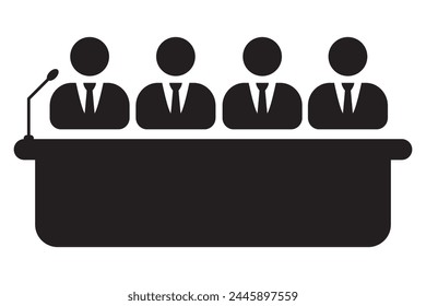 Business meeting icon. Board Meeting, Board Of Directors, Carbon Icons. A professional, pixel-aligned icon. Corporate Boardroom Meeting Icon