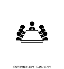 business meeting icon. Elements of a business meeting icon. Premium quality graphic design. Signs, outline symbols collection icon for websites, web design, mobile app on white background