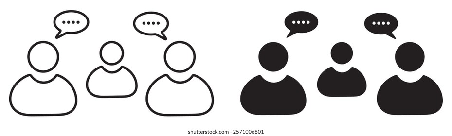 Business meeting icon set vector