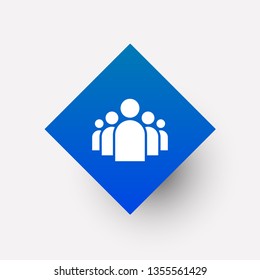 Business meeting  icon in trendy flat style isolated on background. Business meeting  icon page symbol for your web site design Business meeting  icon logo, app, UI , on white background Vector.