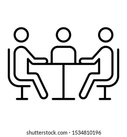 Business Meeting Icon - Vector Eps 