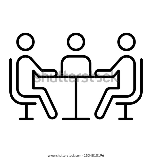 Business Meeting icon - vector\
eps 