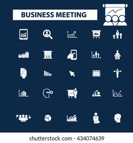 business meeting icons
