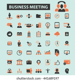 business meeting icons