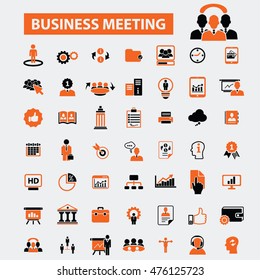 business meeting icons