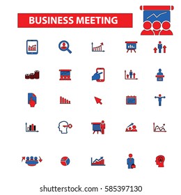 business meeting icons