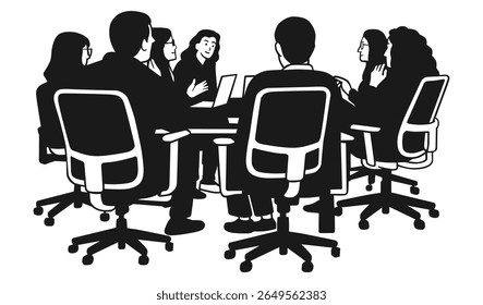 Business Meeting Illustration Vector Art