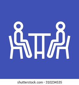 Business, meeting, people icon vector image. Can also be used for activities. Suitable for use on web apps, mobile apps and print media.