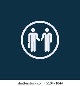 Business, meeting, people icon vector image. Can also be used for activities. Suitable for use on web apps, mobile apps and print media.