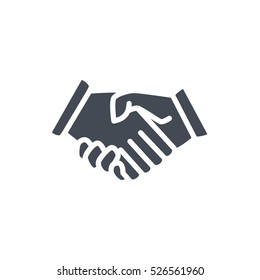 Business Meeting Solid Glyph Vector Icon Handshake Deal silhouette