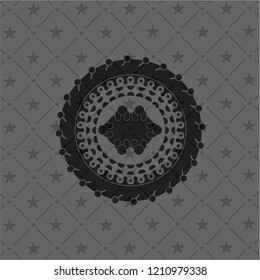 business meeting teamwork icon inside retro style black emblem