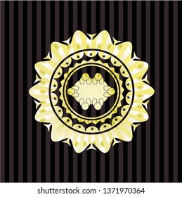 business meeting teamwork icon inside shiny emblem
