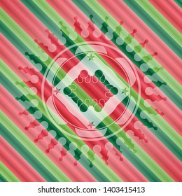 business meeting teamwork icon inside christmas colors style emblem.