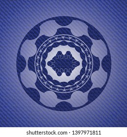 business meeting teamwork icon with jean texture