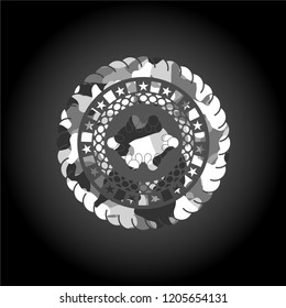 business meeting teamwork icon on grey camo texture