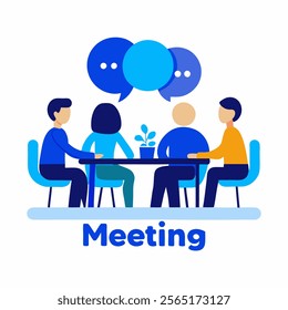 Business Meeting And Vector Design