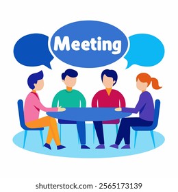 Business Meeting And Vector Design