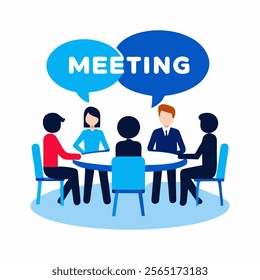 Business Meeting And Vector Design