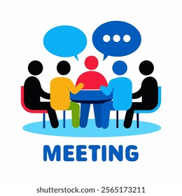 Business Meeting And Vector Design