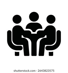Business meeting Vector Icon which can easily modify or edit

