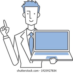 Business member person illustration simple upper body
