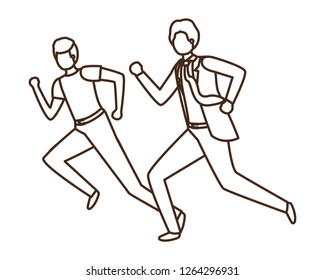 business men avatar character