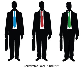Business men with a brief-cases