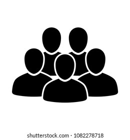 business men collective vector icon