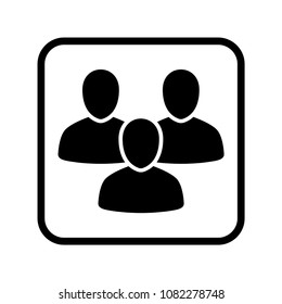 business men collective vector icon