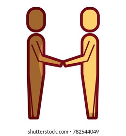 business men hands shake teamwork