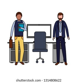 business men in the office
