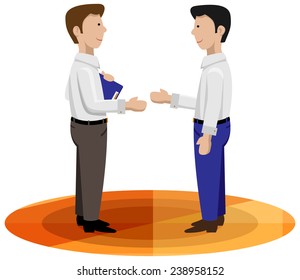 Business men shaking hands good for loan contract, customer service, salesman