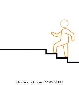 Business mentor help team partner. Creative Idea Concept of Mentor and Coaching. Moden Flat thin line icon designed vector illustration. eps 10