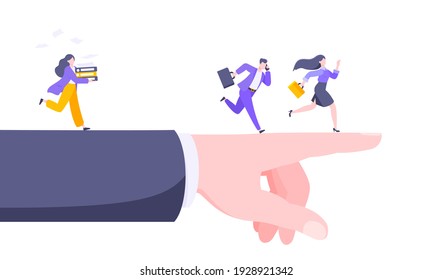 Business mentor helps to improve career and choosing new way vector illustration. Helping hand , mentorship, upskills and self development strategy flat style design business concept.