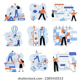 Business mentor. Vector illustration. Developing comprehensive plan is crucial for executing successful business strategies An experienced adviser provides expert guidance and advice in business