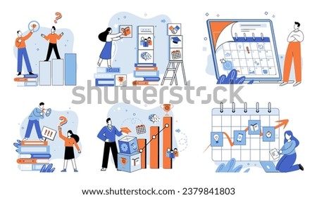 Business mentor. Vector illustration. Effective leadership is crucial for success any business A mentor provides guidance and support for personal and professional growth Strong management skills