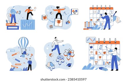 Business mentor. Vector illustration. A business mentor offers guidance and support to their mentees Effective communication builds trust and facilitates cooperation in business Personal success