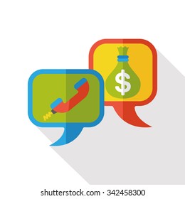 business message flat icon
