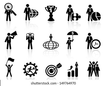 business metaphor icons set 