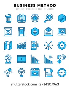 Pacote de ícones do Método Comercial para o seu site. mobile. presentation. e design de logotipo.