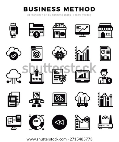 Business Method web icons in Lineal Filled style.