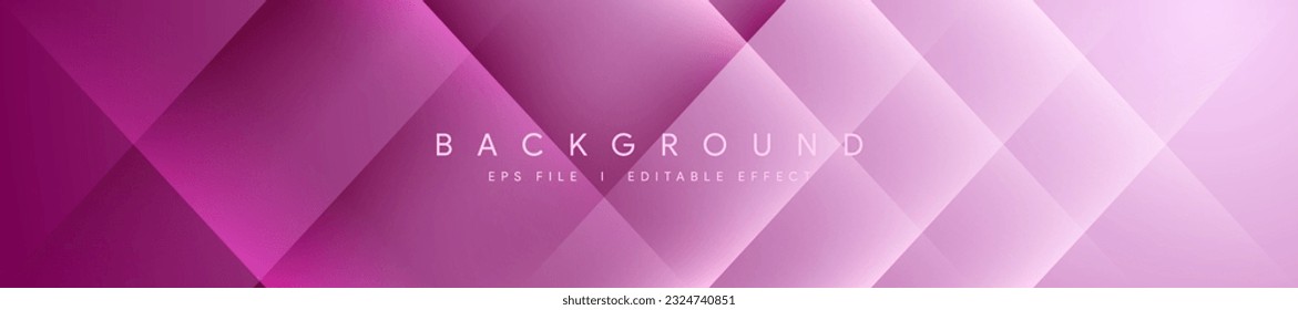 Negocio gradiente mínimo de color rosa morado oscuro con espacio de copia geométrica Moderno vector abstracto largo banner geométrico