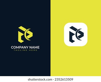 business minimal letter logo design