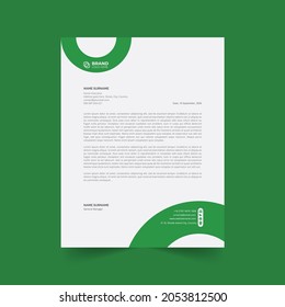 Business minimalist simple letterhead template, minimalist presentation template with clean style use for business annual report.