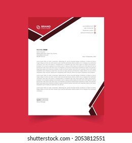 Business minimalist simple letterhead template, minimalist presentation template with clean style use for business annual report.