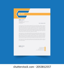 Business minimalist simple letterhead template, minimalist presentation template with clean style use for business annual report.